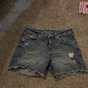 Ariat Women's Distressed Blue Jean Shorts